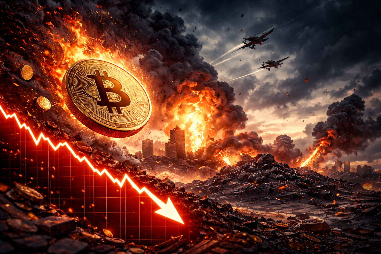 BTC Price Drops as Iran-Israel Conflict Sparks Crypto Market Panic
